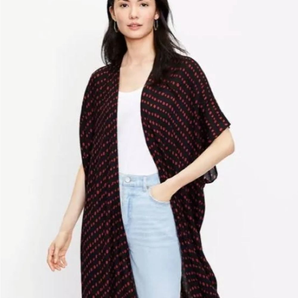 Loft Other | Pearl Print Long Kimono